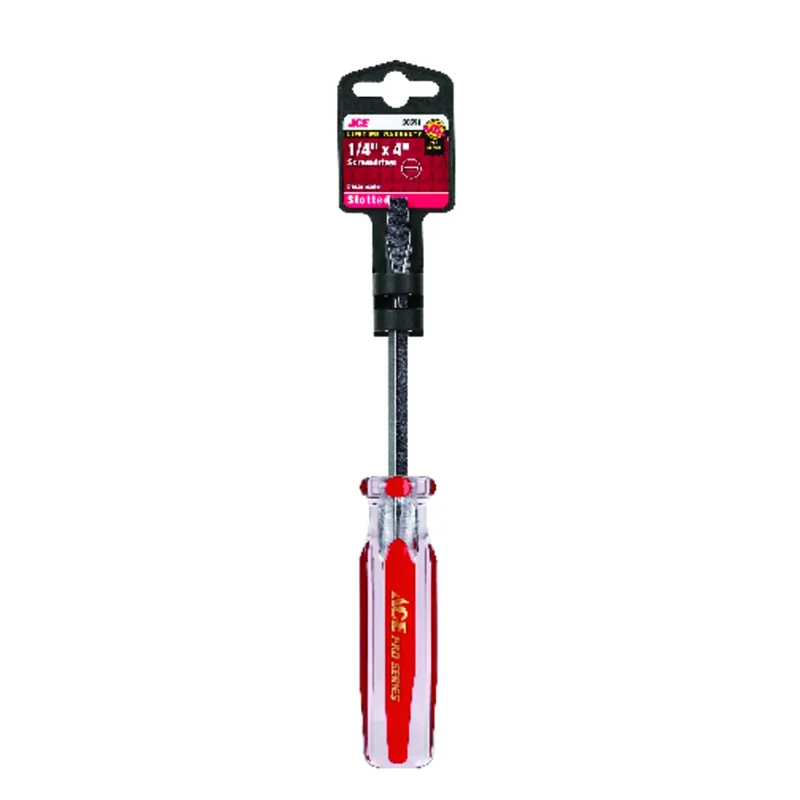 1/4 In. X 4 In. Slotted Screwdriver With Chemical-resistant Handle