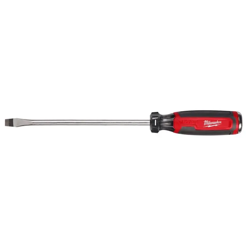 Milwaukee 5/16 Inch X 6 Inch Slotted Demolition Screwdriver With Cushion Grip