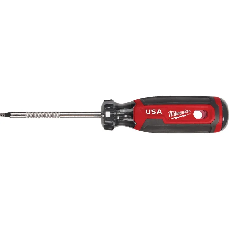 Milwaukee Made In USA Cushion Grip 1 In. Square Made In USA Screwdriver 1 Pk