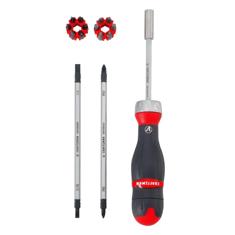 Craftsman V-series 3-in-1 Ratcheting Screwdriver Set With X-tract Technology 18 Piece