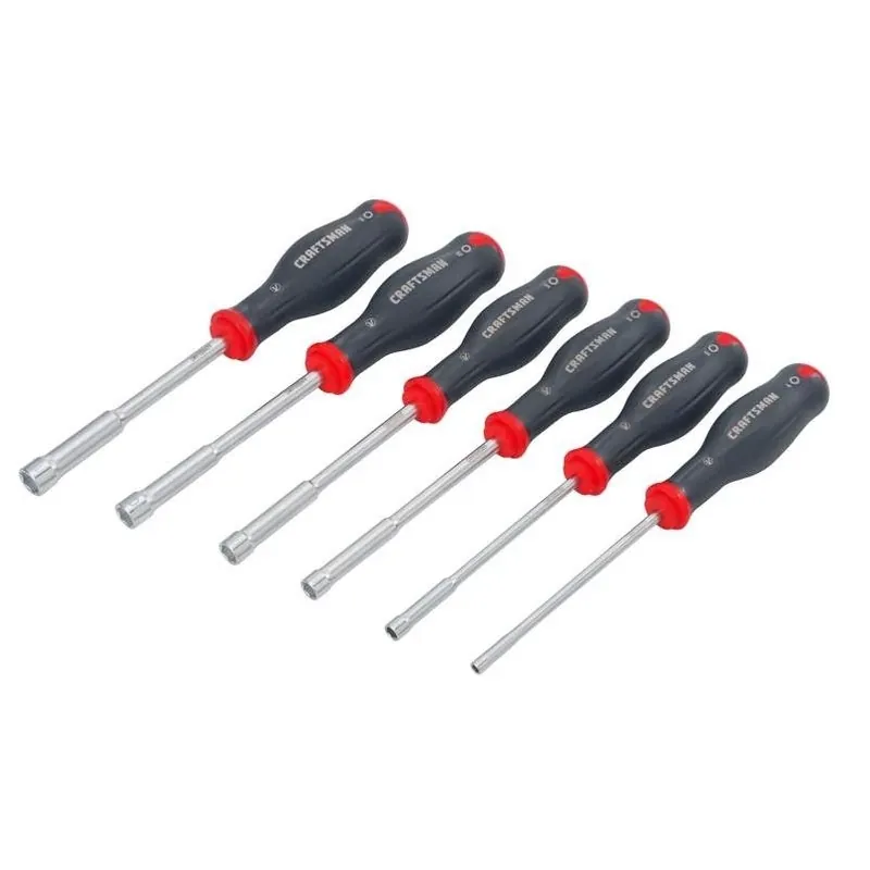 Craftsman V-series 6 Piece Metric Nut Driver Set With Over-molded Grip