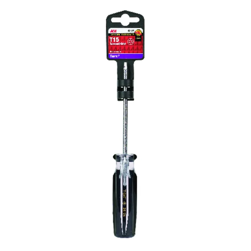 T15 Torx Screwdriver 4 In. Long With Chemical-resistant Handle