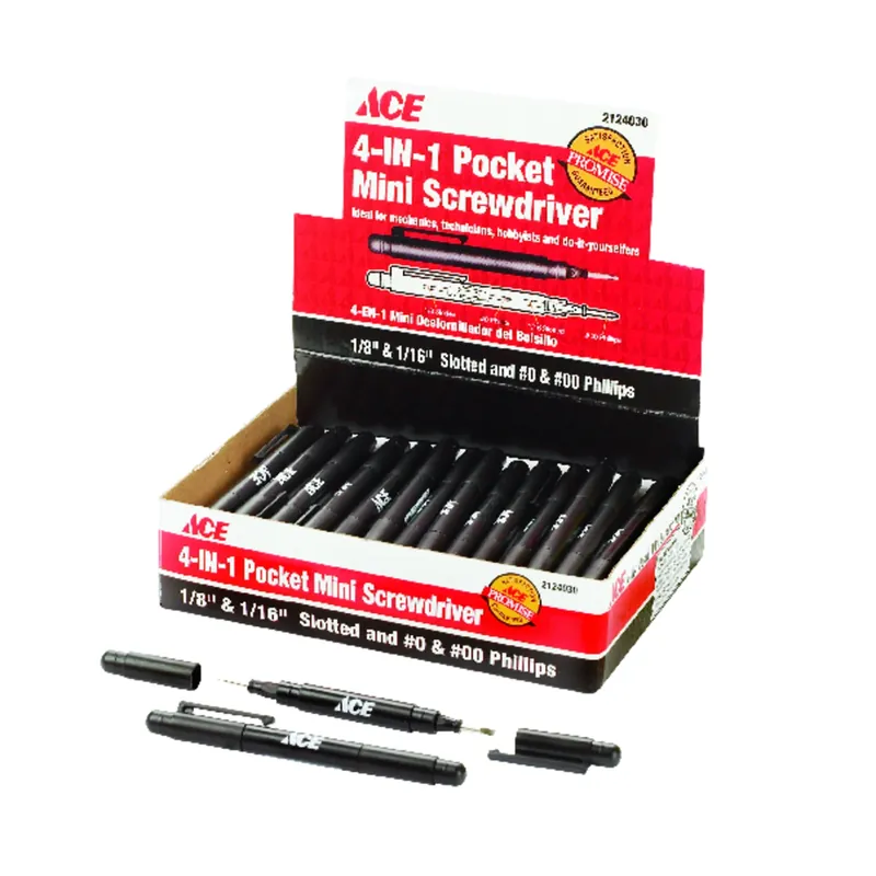 6 In. Phillips/slotted 4-in-1 Pocket Screwdriver With Precision Bits