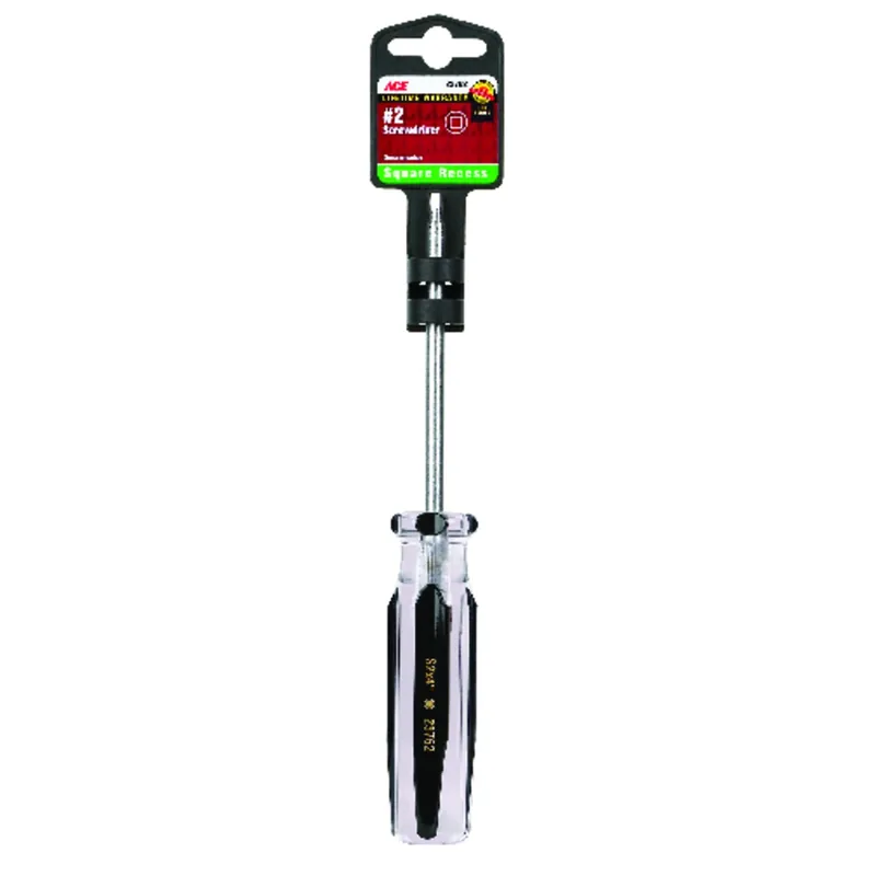 No. 2 Square Recess Screwdriver 4 In. Length With Chemical-resistant Handle