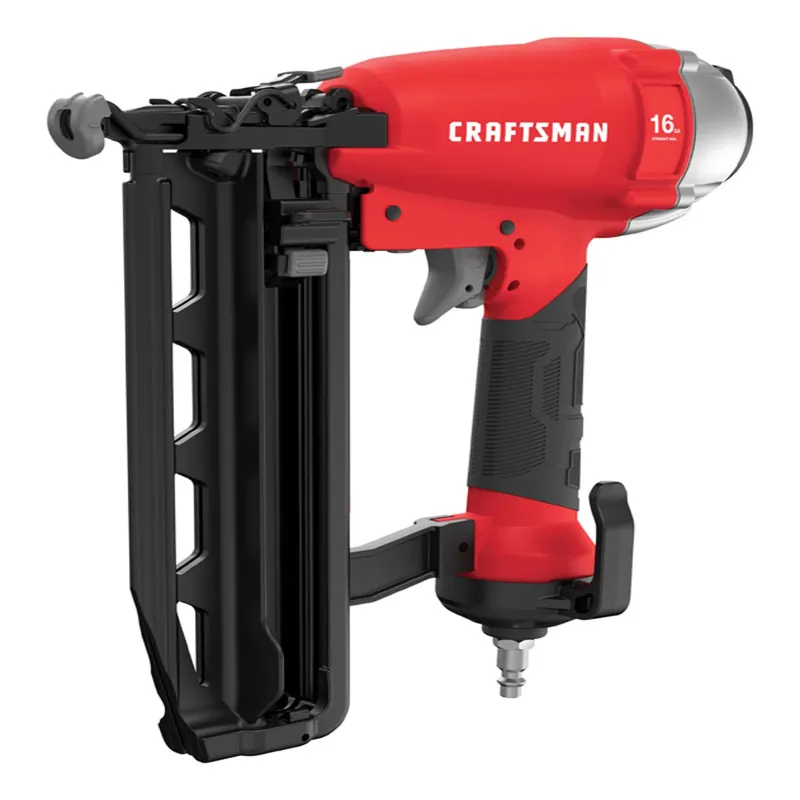 16 Gauge Pneumatic Straight Finish Nailer Kit With Oil-free Motor