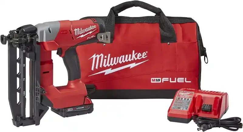 M18 Fuel 18 Volt Lithium-ion Brushless 16-gauge Angled Finish Nailer Kit