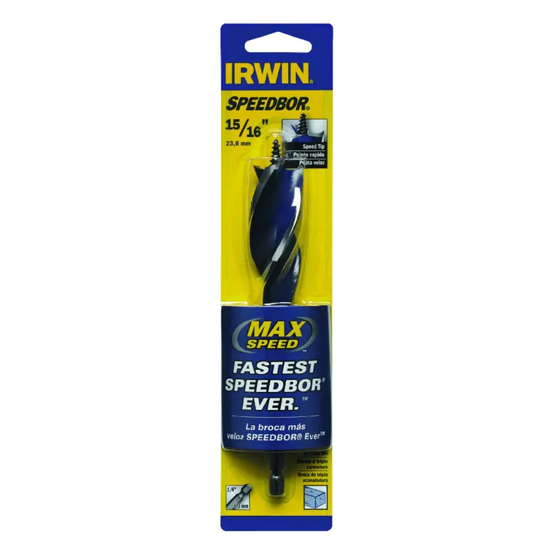Speedbot Max Tri Flute Drill Bit, 15/16 In.