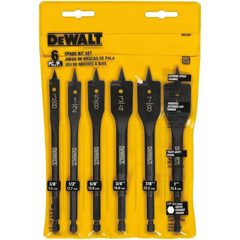 6-Pc. Spade Bit Set