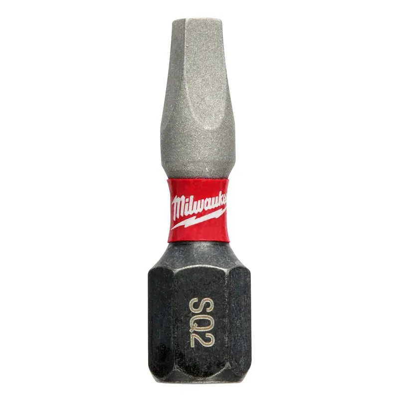 Milwaukee Shockwave Square 2 X 1 In. L Screwdriver Bit Steel 5 Pk