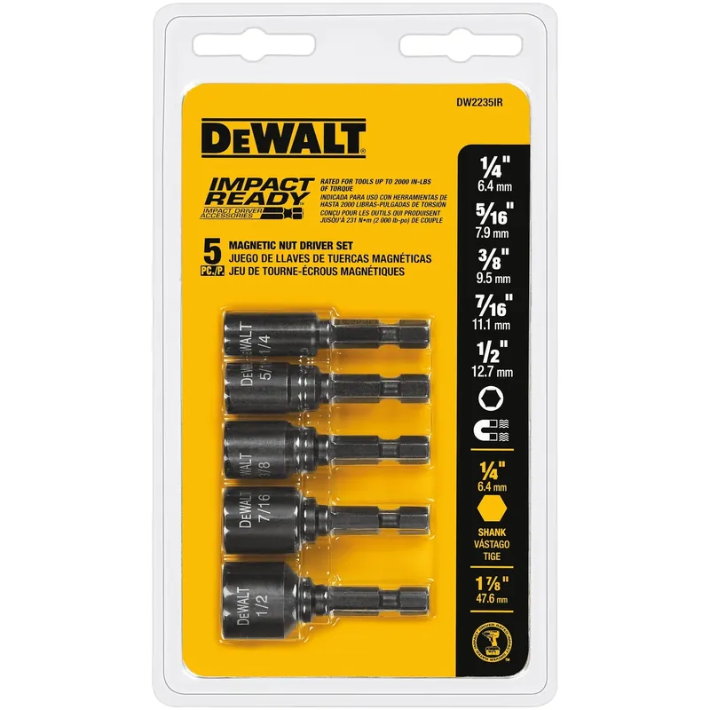 5-Pc. Magnetic Impact-Ready Nut Setter Set