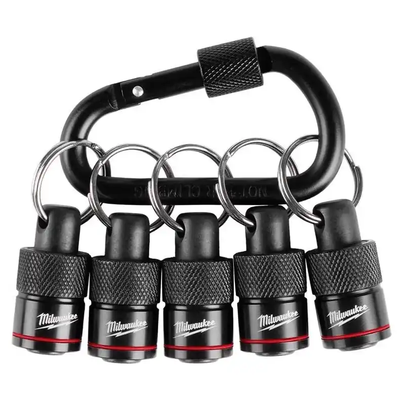 Milwaukee Magnetic Carabiner Bit Holder – 5‑Piece Set For Impact Tools