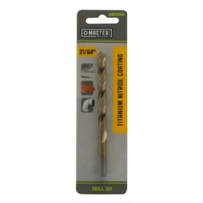 21/64 X 4-5/8-inch High-speed Steel Drill Bit With Titanium Nitride Coating
