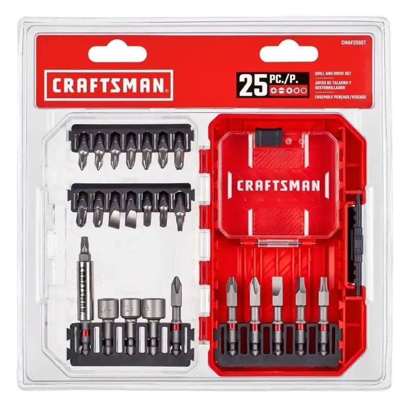 Craftsman 25‑Piece Magnetic Hex‑Shank Screwdriver Bit Set