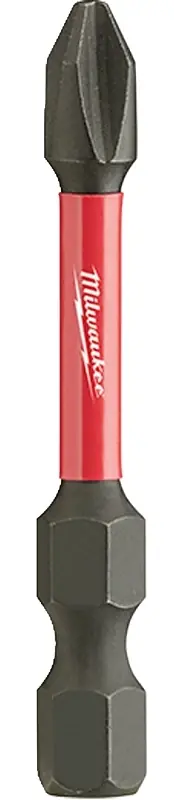 Milwaukee Shockwave Phillips PH2 Sizes X 2 In. L Power Bit Alloy Steel 1 Pk