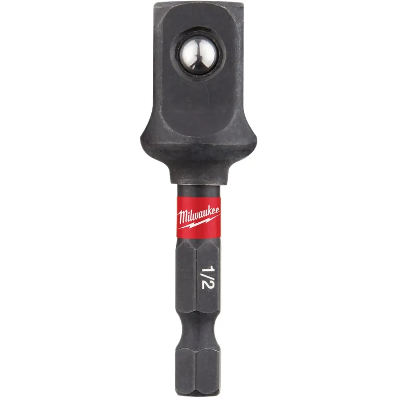 Milwaukee Hex/Square 2.95 In. L Socket Adapter Steel 1 Pk