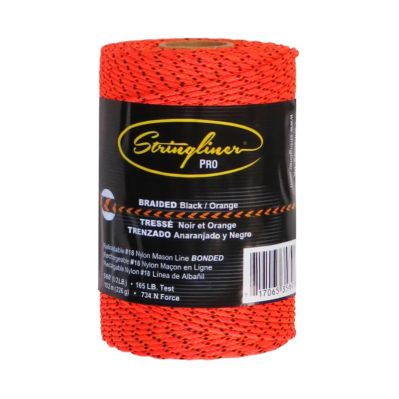 Pro Mason‘s Line Refill 500 Ft. Black/orange Bonded Braided Line