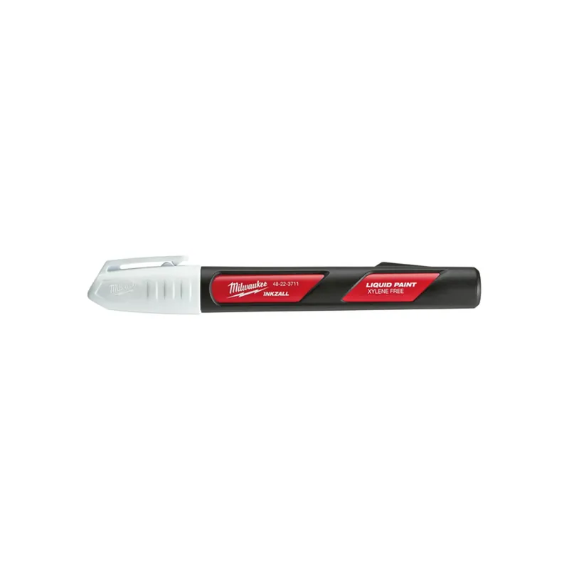 Milwaukee Inkzall White Felt Tip Liquid Paint Marker 1 Pk