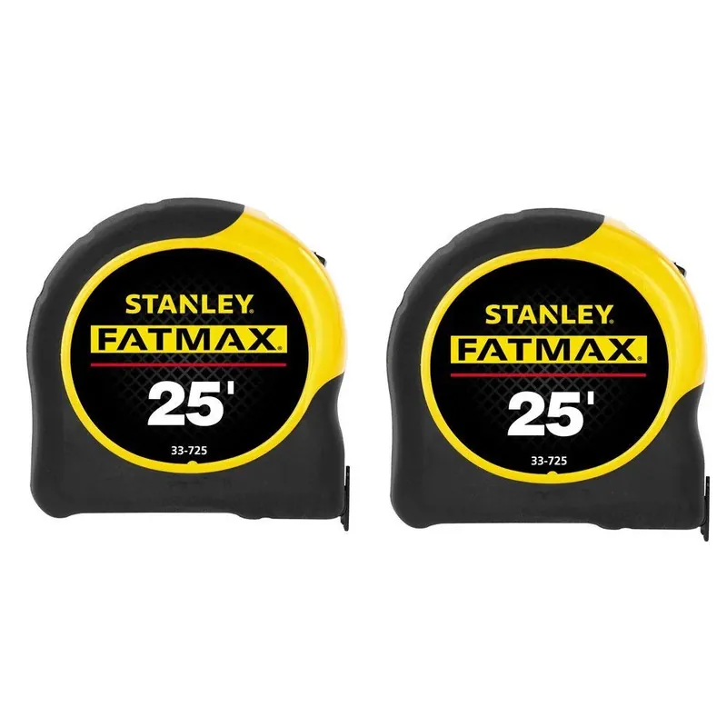 STANLEY FatMax 25 Ft. L X 1-1/4 In. W Compact Wide Blade Tape Measure Set 2 Pk