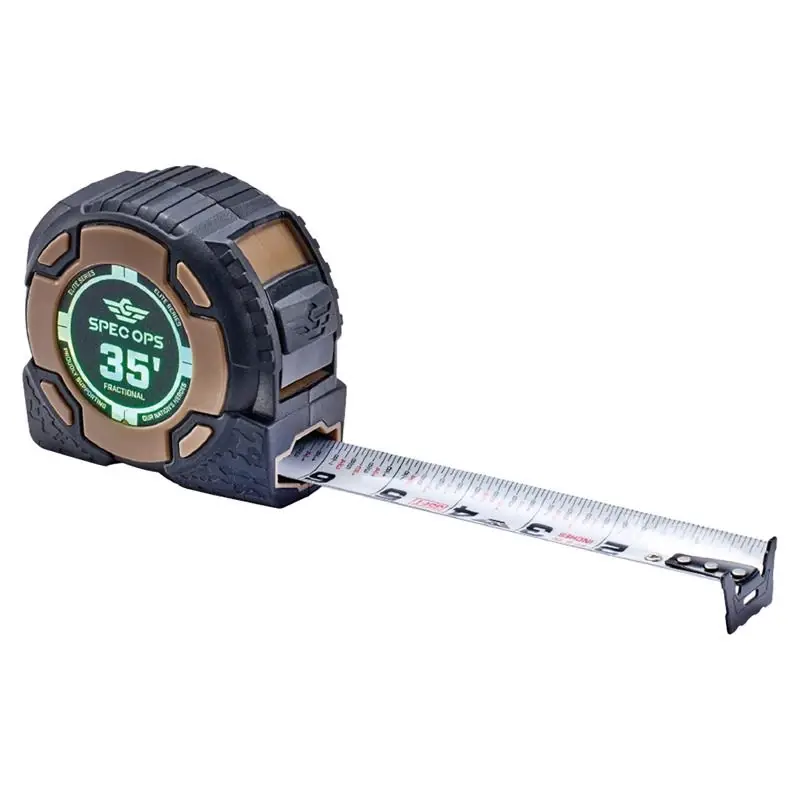 Spec Ops 35 Feet Length X 3.3 Inches Width Tape Measure With Belt Clip