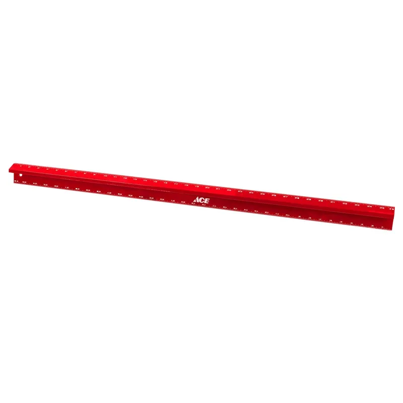 Ace 36 Inch Long Aluminum Straight Edge With Thermo-bonded Graduations