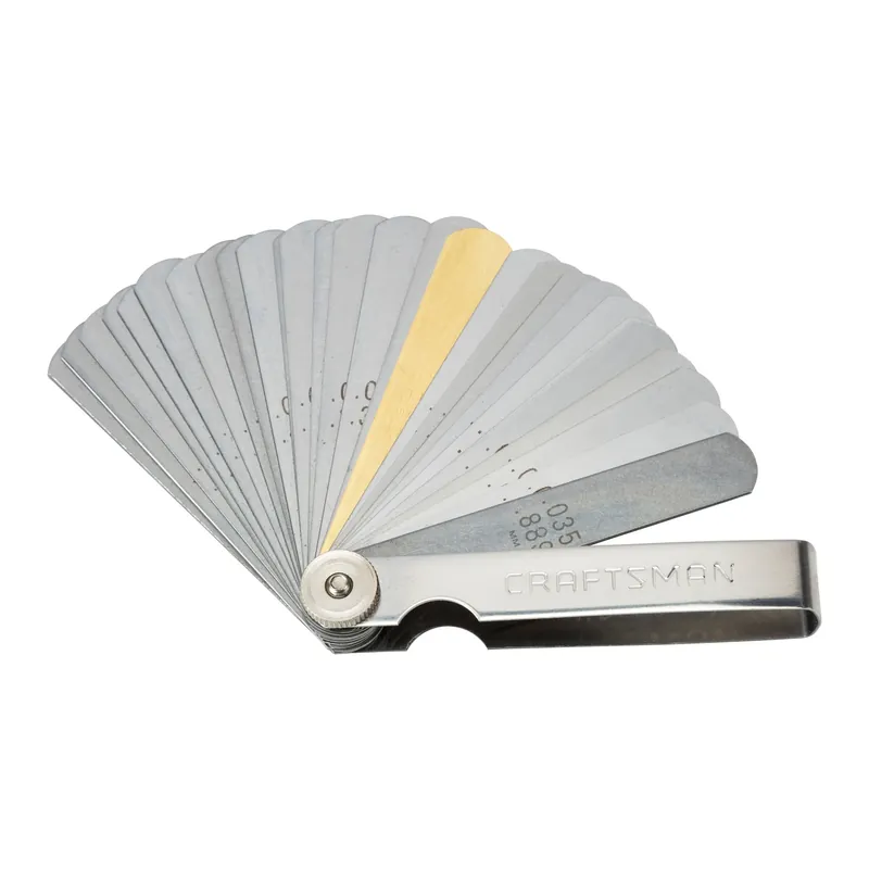 6.89 In. L 32-blade Feeler Gauge Silver For Precision Measurement