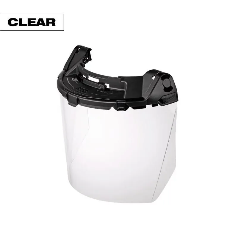Milwaukee BOLT Clear Polycarbonate Face Shield – ANSI Certified Safety Gear