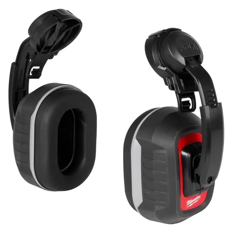 Milwaukee Bolt 26 Db Reusable Plastic Ear Muffs Black/red