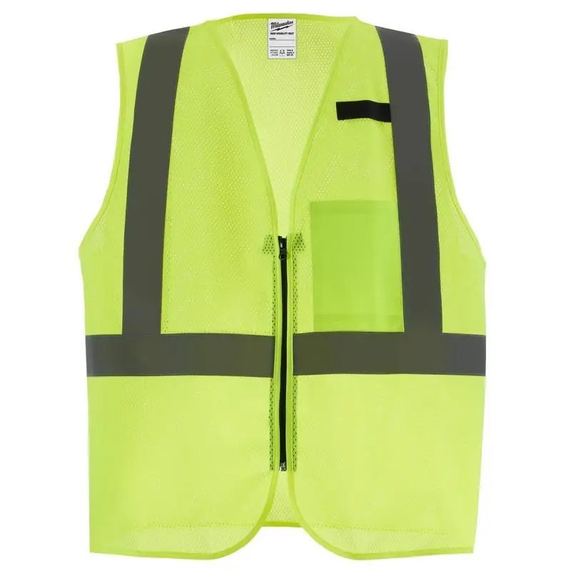 Milwaukee Reflective Type R Class 2 Safety Vest High Visibility Yellow L/xl