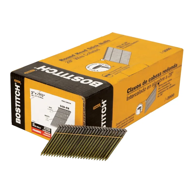 Bostitch 2 In. L Angled Strip Coated Stick Nails 28 Deg 2000 Pk