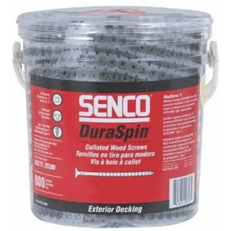Senco DuraSpin No. 8 Sizes X 2-1/2 In. L Square Square Head Deck Screws 800 Pk