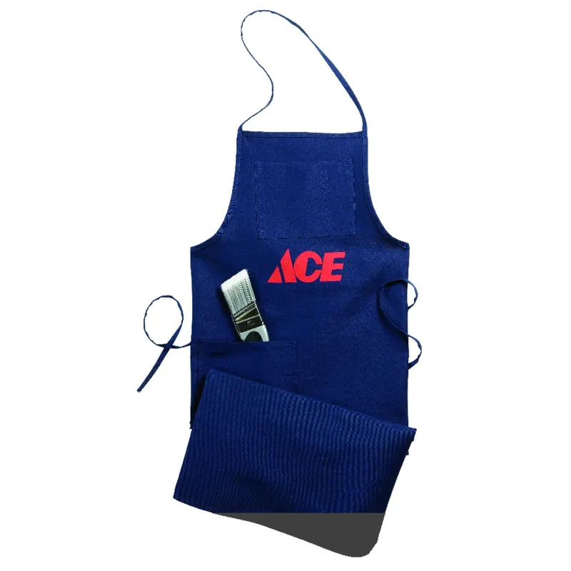 Ace Heavy Duty 1 Pocket Cotton Shop Apron Blue 1 Pk