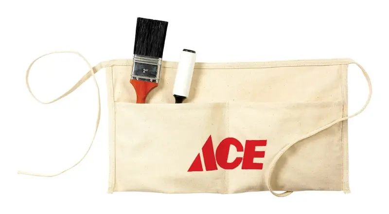 Ace Heavy Duty 2 Pocket Cotton Waist Apron White 1 Pk