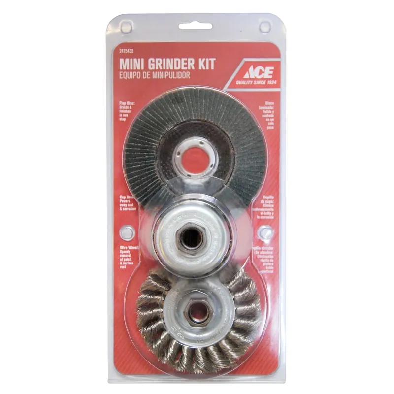 7/8 In. Diameter Grinding Wheel Set - 3 Pieces, 1/4 In. Thick