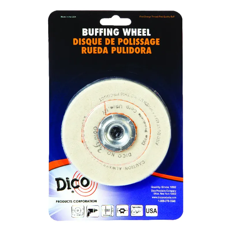 4 In. X 1/2 In. Cotton Buffing Wheel - Model 7000120