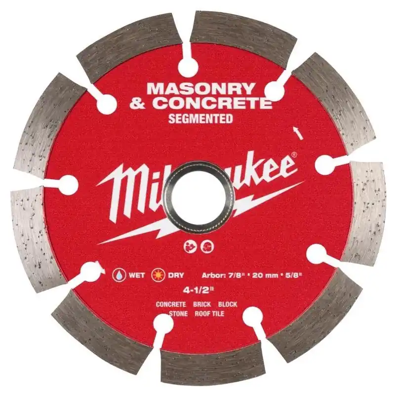 Milwaukee 4‑1/2 In Segmented Diamond Saw Blade – 7/8 In Arbor