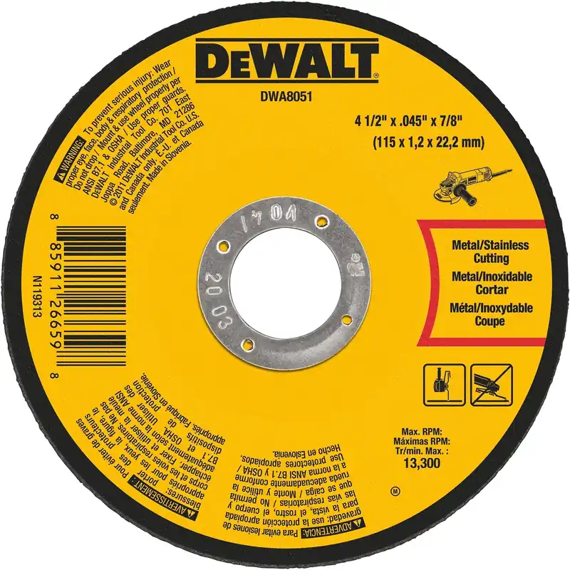 Metal Cut-Off Wheel, 4-1/2 X .045 X 7/8 In.
