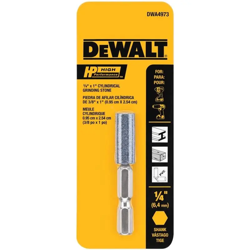 DEWALT HP 3/8 In. D Aluminum Oxide Cylindrical Grinding Point Cylinder 1 Pk