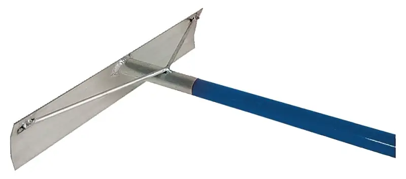 4 In. X 19-1/2 In. Aluminum Concrete Rake Without Hook-welded Handle