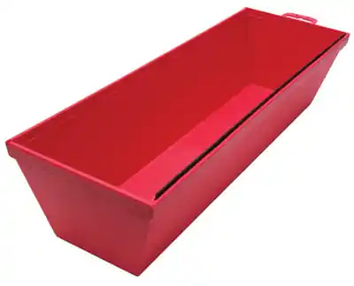 12 Inch Durable Plastic Mud Pan With Metal Scraping Blade
