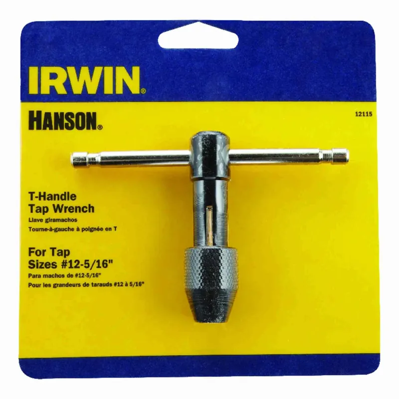 T-Handle Tap Wrench, 12 To 5/16-In.