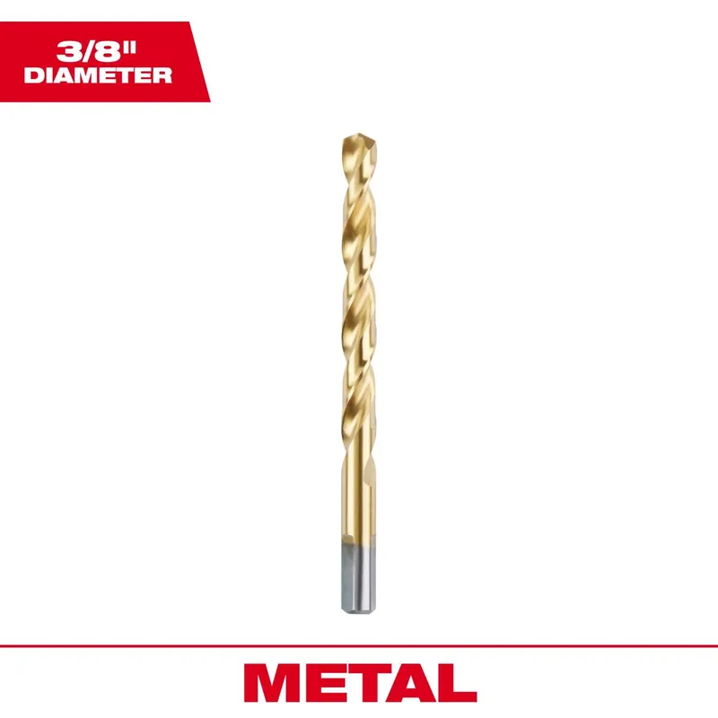 Thunderbolt Titanium Drill Bit, 3/8 In.