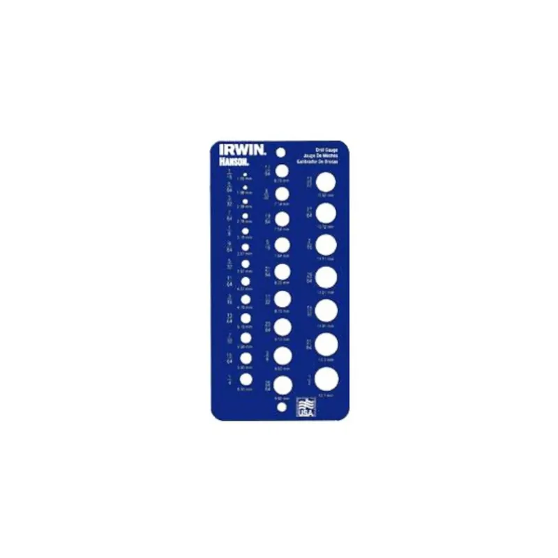 1/16 In. To 1/2 In. Fractional Drill Gauge - Heavy-gauge Steel