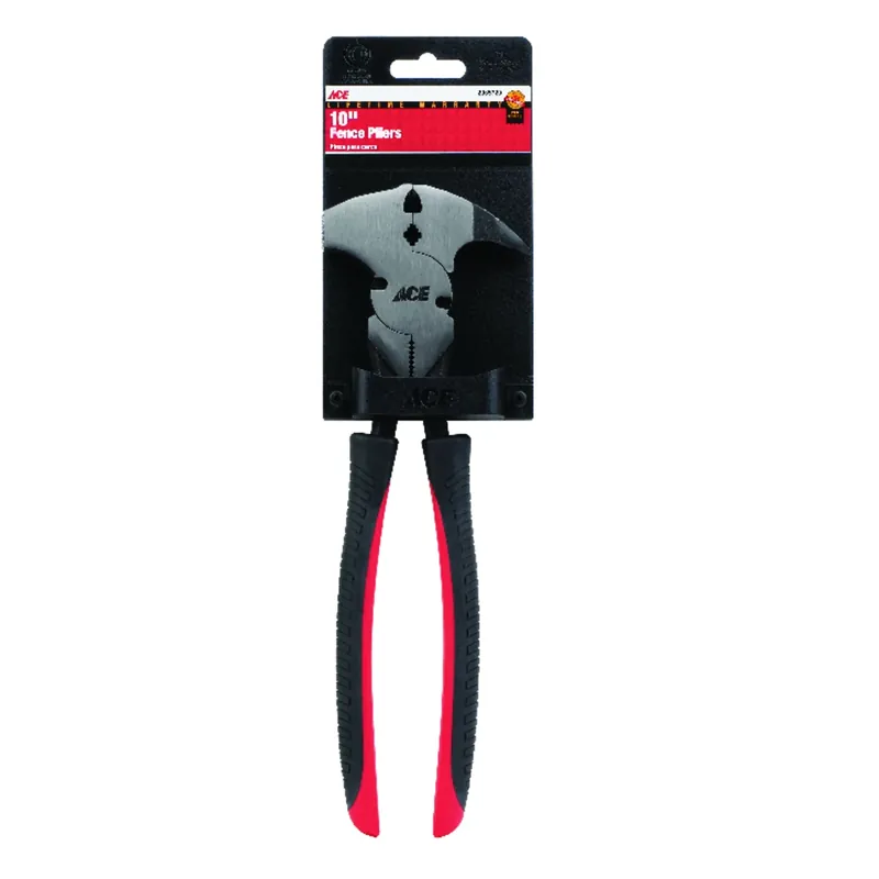 Ace 10 In. Alloy Steel Fence Pliers Red 1 Pk