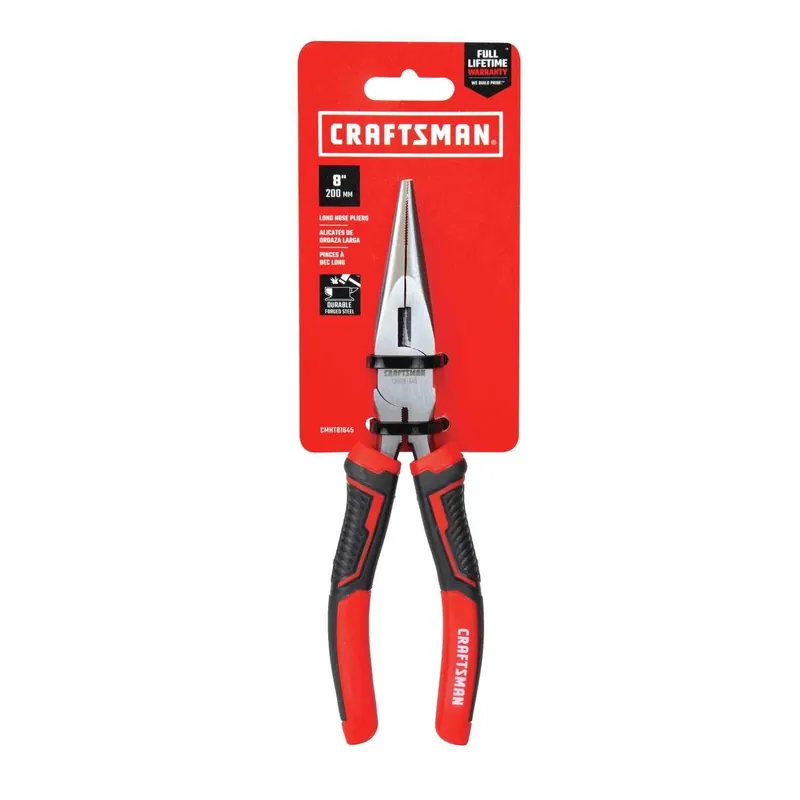 Craftsman 6-1/2 In. Carbon Steel Long Nose Pliers Black 1 Pk