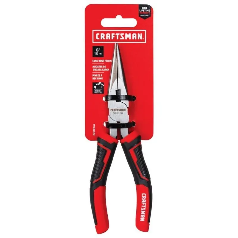 Craftsman 6‑Inch Drop‑Forged Long‑Nose Pliers With Built‑In Wire Cutter
