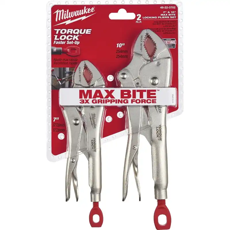Torque Lock Locking Pliers Set - 2-piece (7 In. & 10 In.)