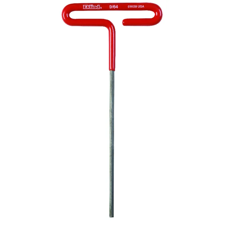 9/64 In. 6 In. Cushion-grip T-handle Hex Key - Model 51609