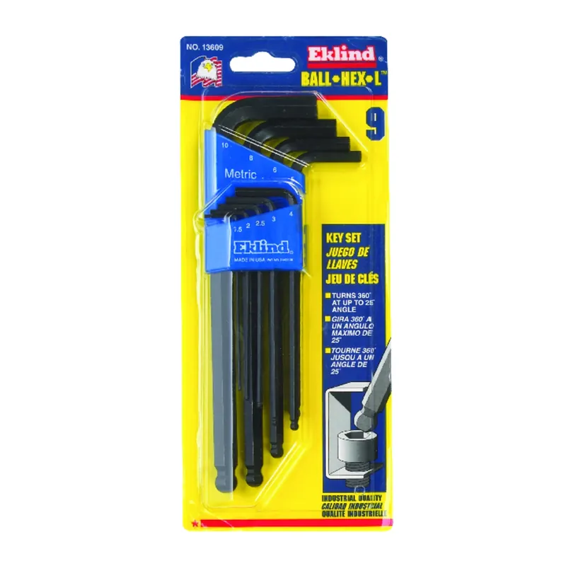9-Pc. Metric Ball-Hex Key Set