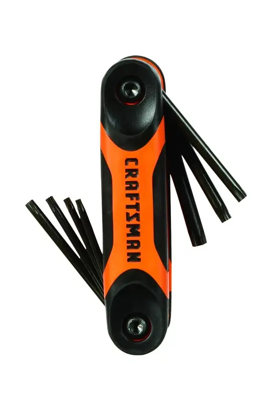 1/4 Metric And Sae Fold-up Hex Key Set 17 In. 14 Piece Set