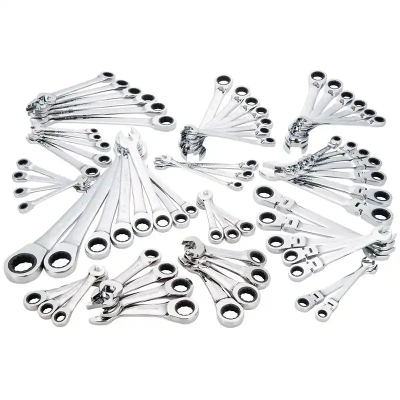 Craftsman 67‑Piece Metric & SAE Ratcheting Box Wrench Set – Polished Chrome
